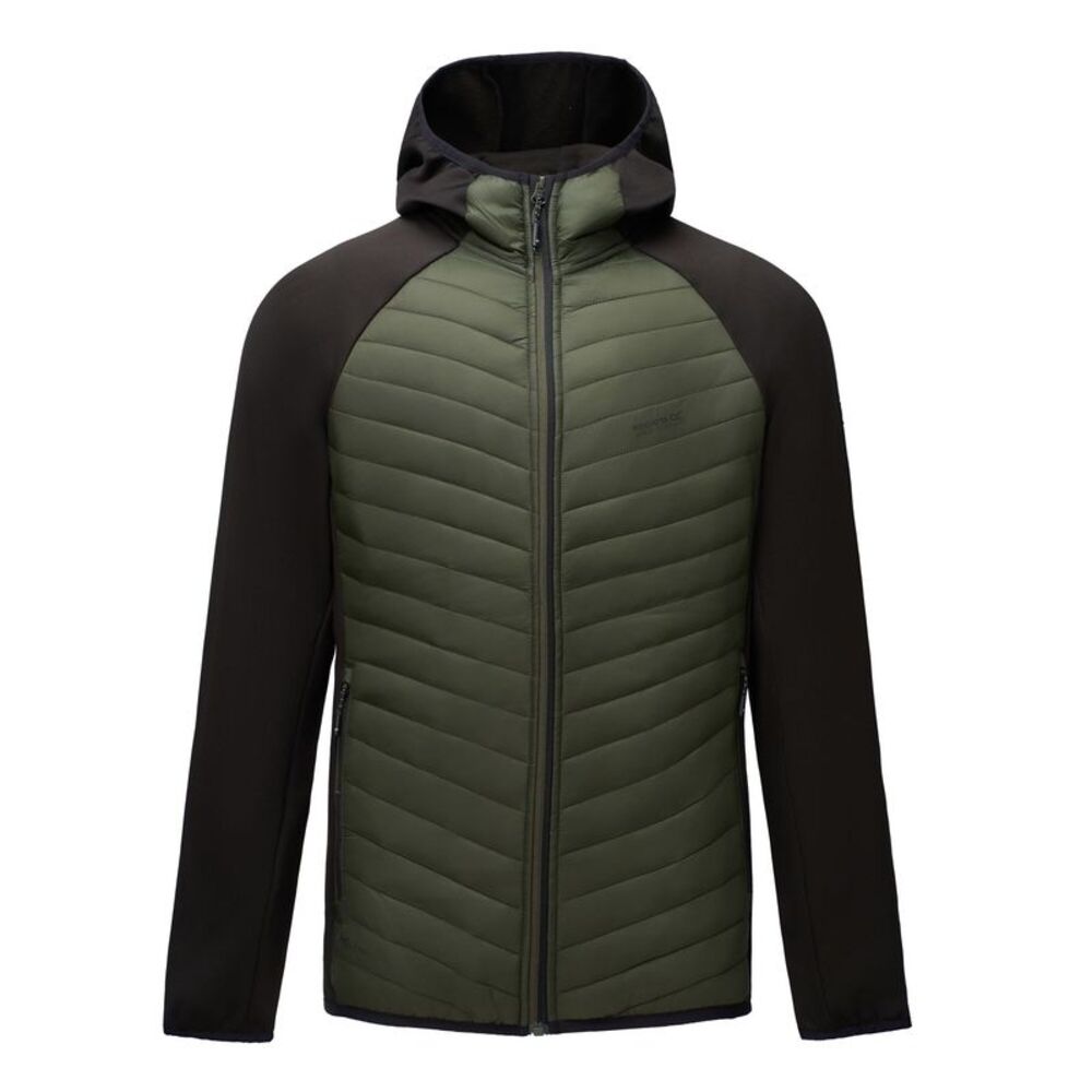 Regatta Mens Andreson Hybrid Jacket / Dark Khaki/Black
